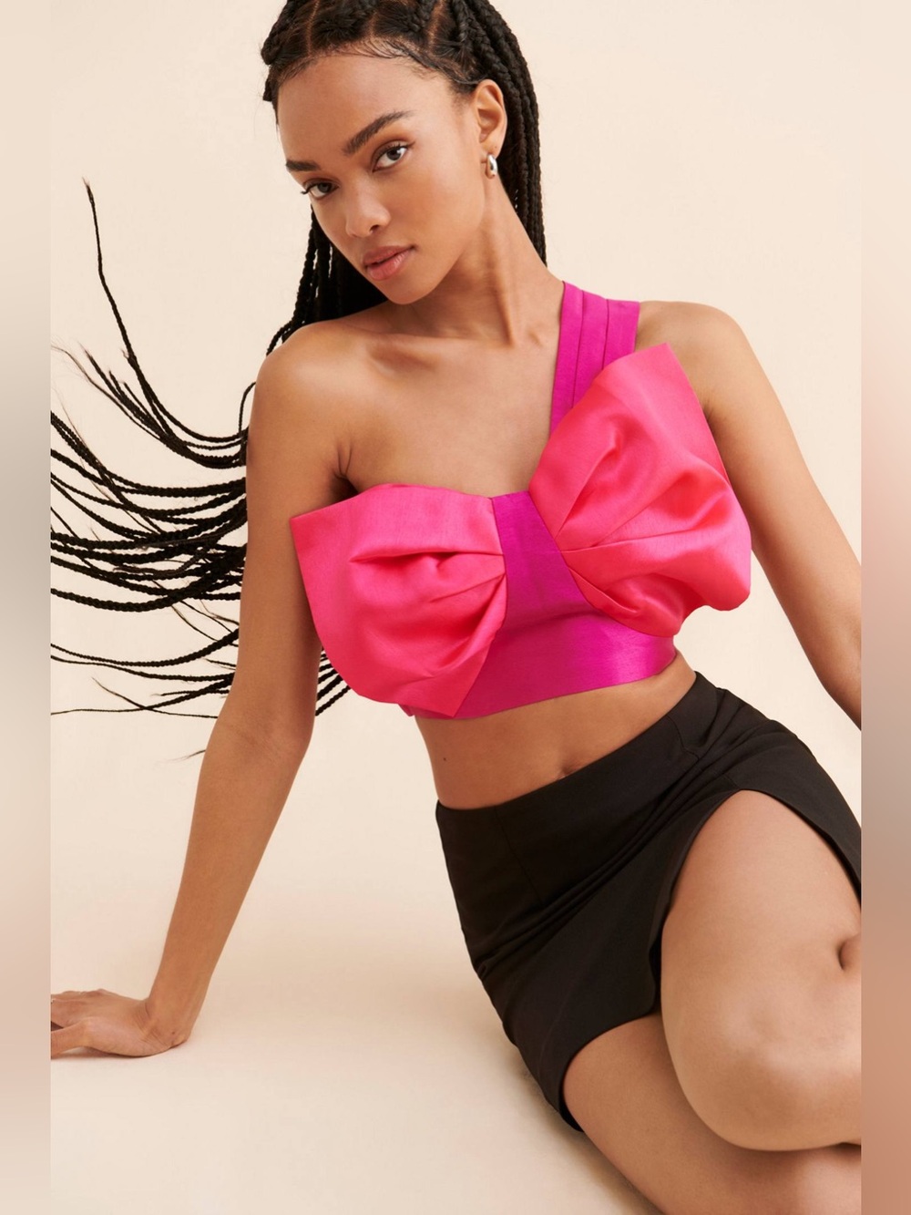 NWT Free People Audette Rowan Bow Top sz S